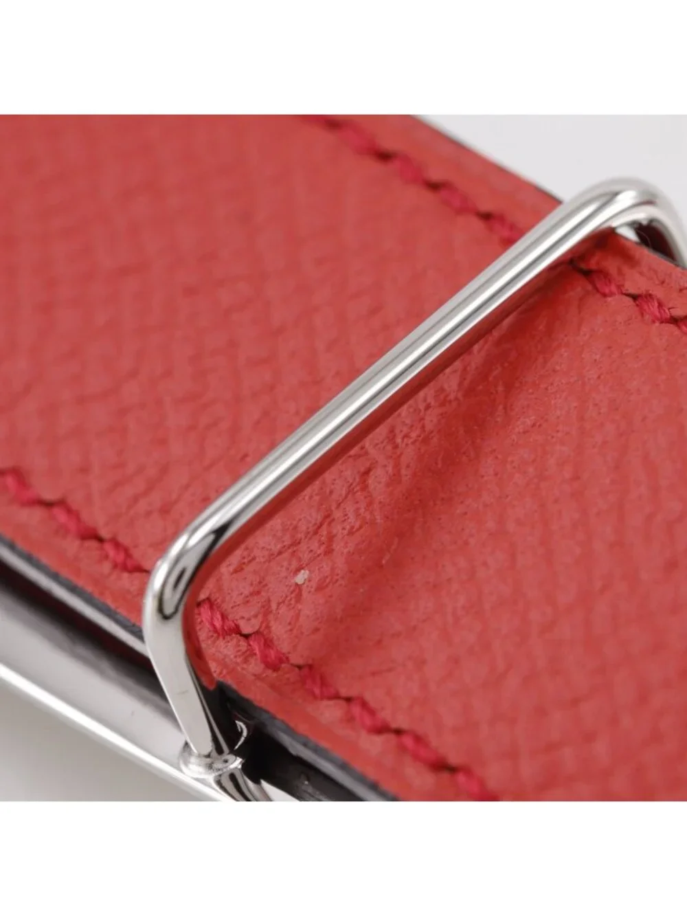 Hermes Rival Reversible Swift Veau Metal Red Belt
